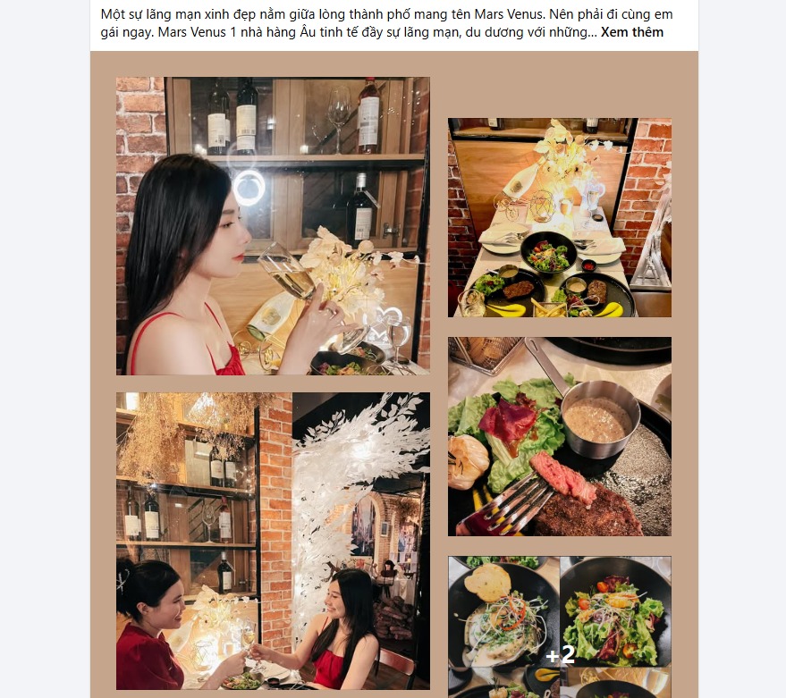 marketing không gian nhà hàng thu hút checkin