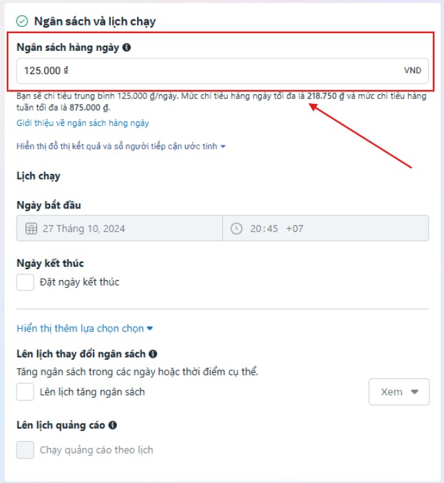 Thiết lập ngân sách và giá thầu