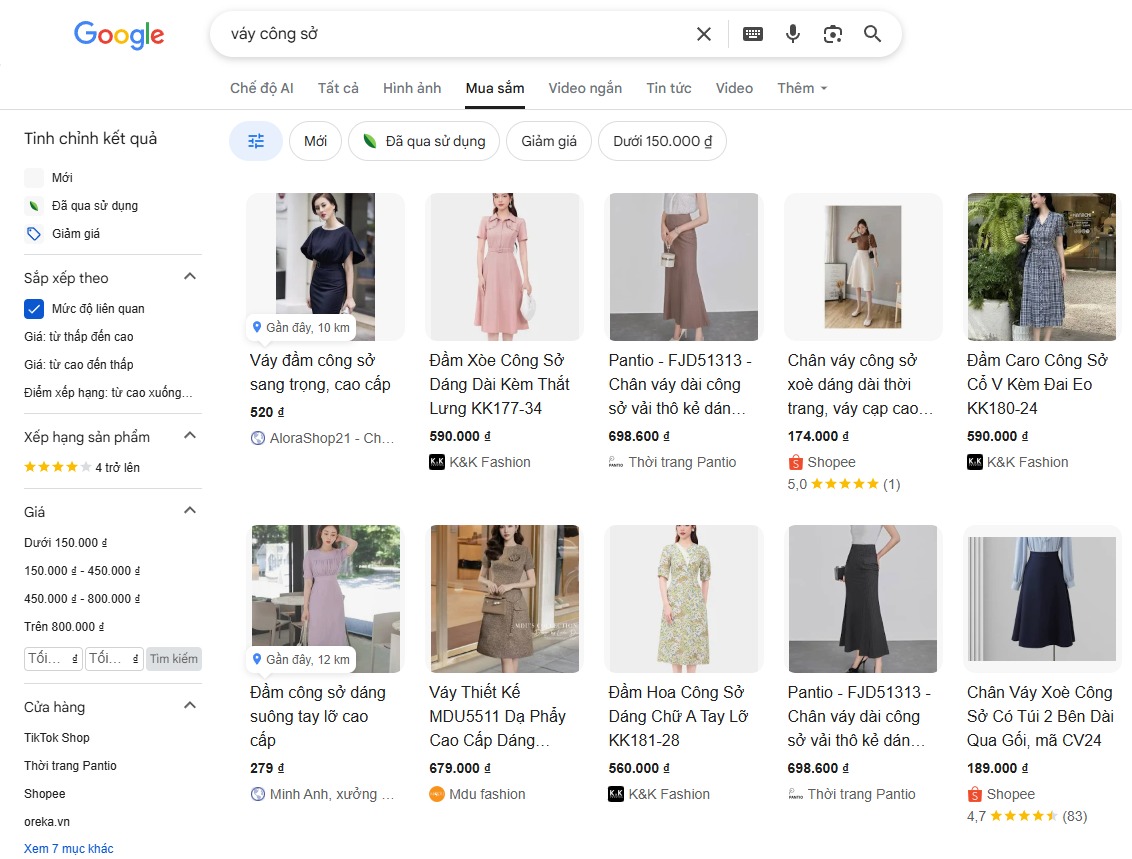 chạy google ads shopping