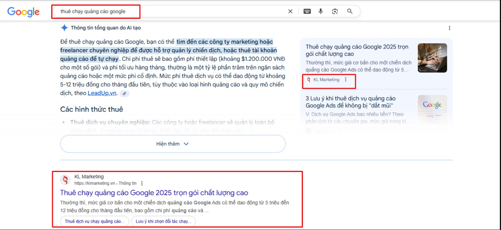 chạy quảng cáo google miễn phí: SEO