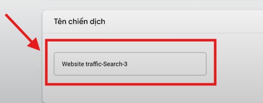 đặt tên quảng cáo google search