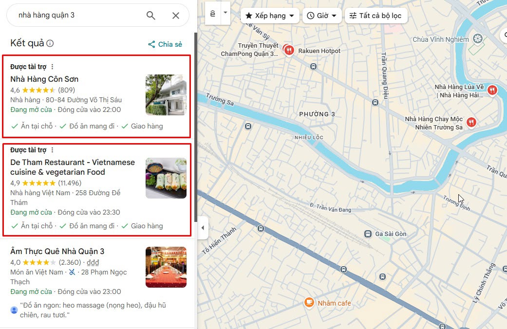 google maps ads