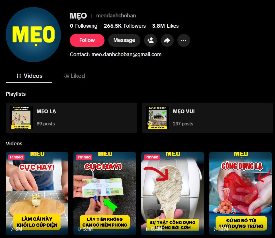 10 TikTok Mẹo vặt cuộc sống