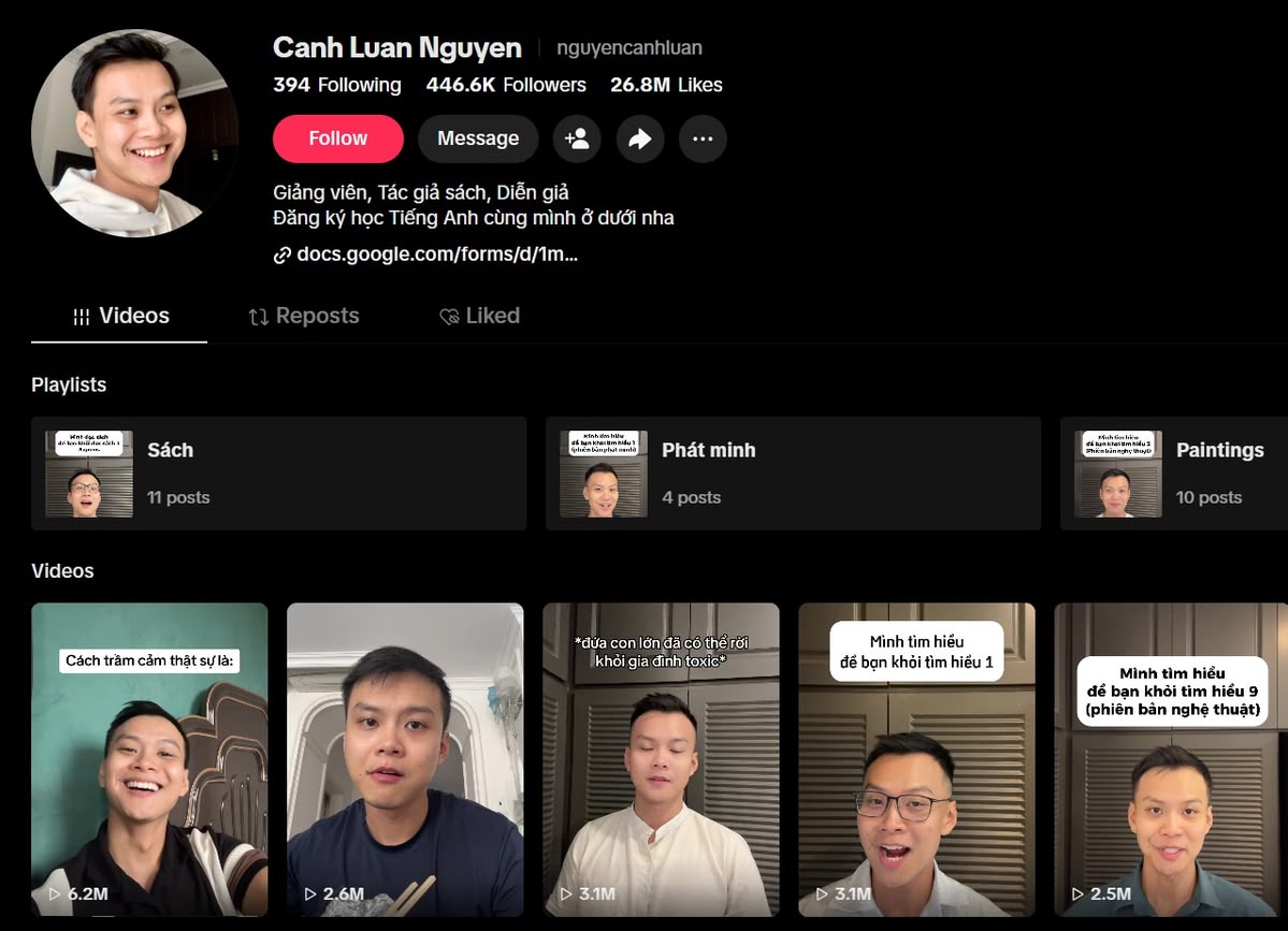 7 TikTok Chia sẻ kiến thức chuyên môn