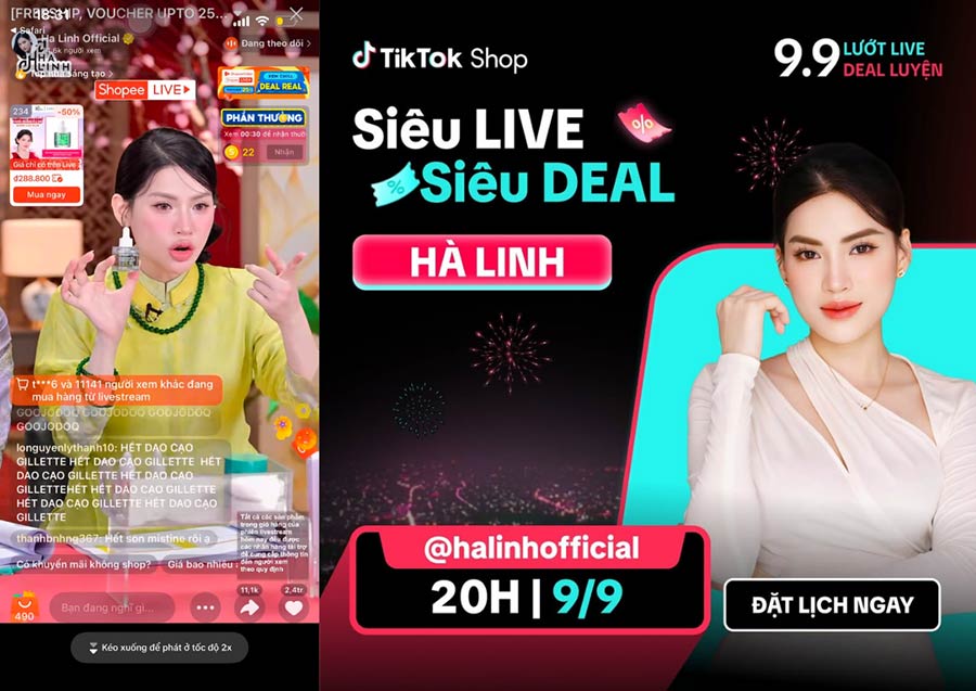 quảng cáo Livestream Shopping Ads