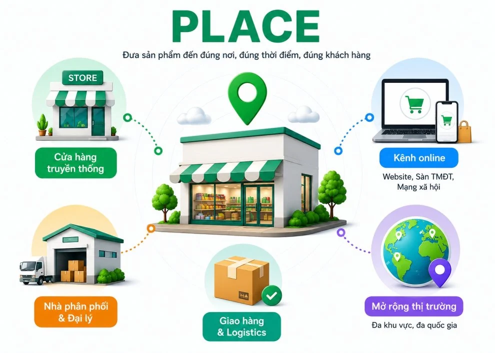 marketing mix 7p: place