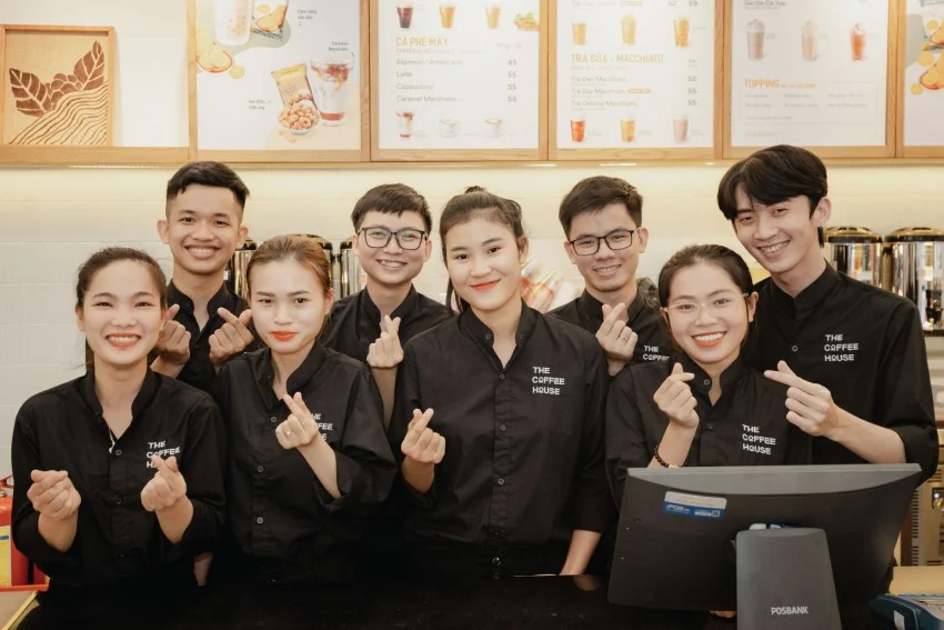Nhân viên tại the coffee house